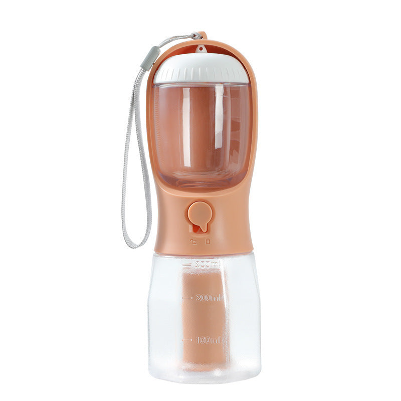 3-in-1 Portable Dog Water & Food Cup with Waste Bag