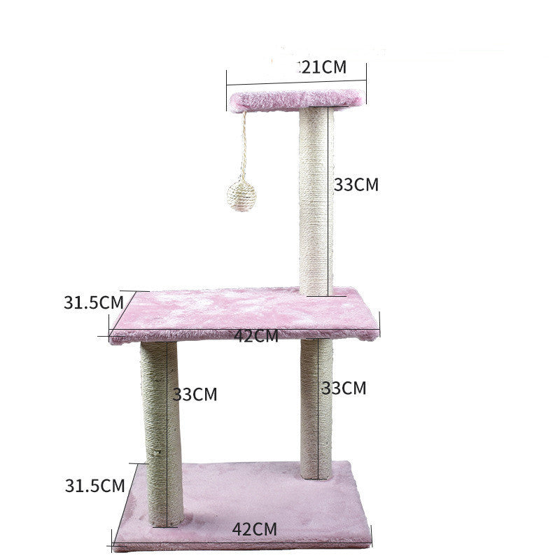 Cat Climbing Tree with Litter Area