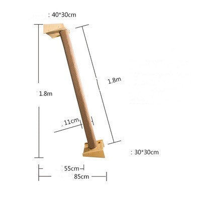 Solid Wood Large Cat Tree