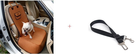 Retro Dual-Purpose Pet Car Mat & Front Seat Cushion