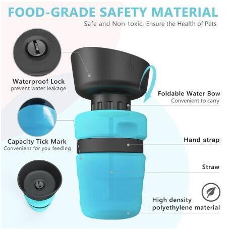 Foldable Outdoor Dog Water Bottle