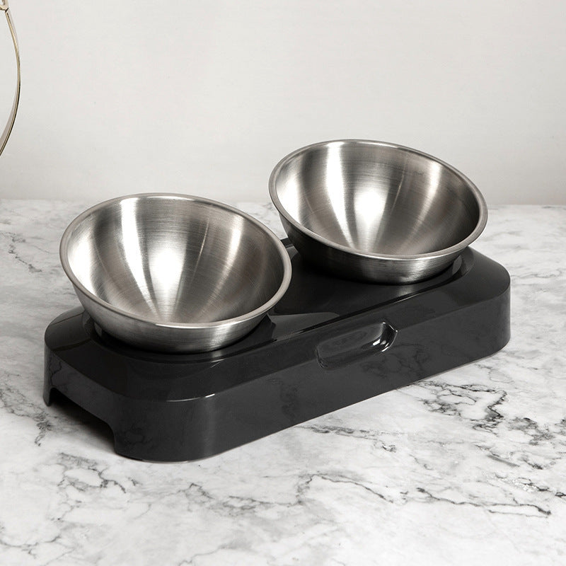 Double Stainless Steel Pet Bowl
