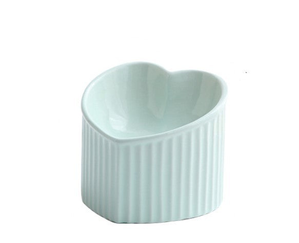 Inclined Mouth Ceramic Pet Bowl
