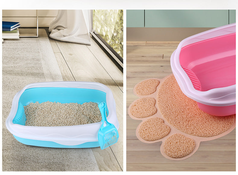 Semi enclosed Splash-Proof Cat Toilet