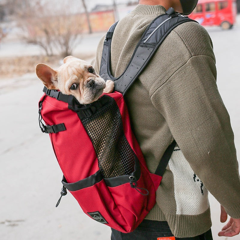 Double-Shoulder Portable Dog Carrier Backpack