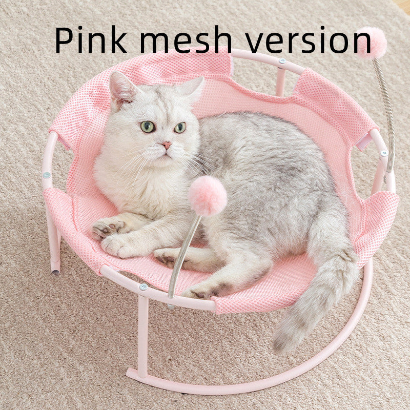 Cat Bed House with Hammock Mattress