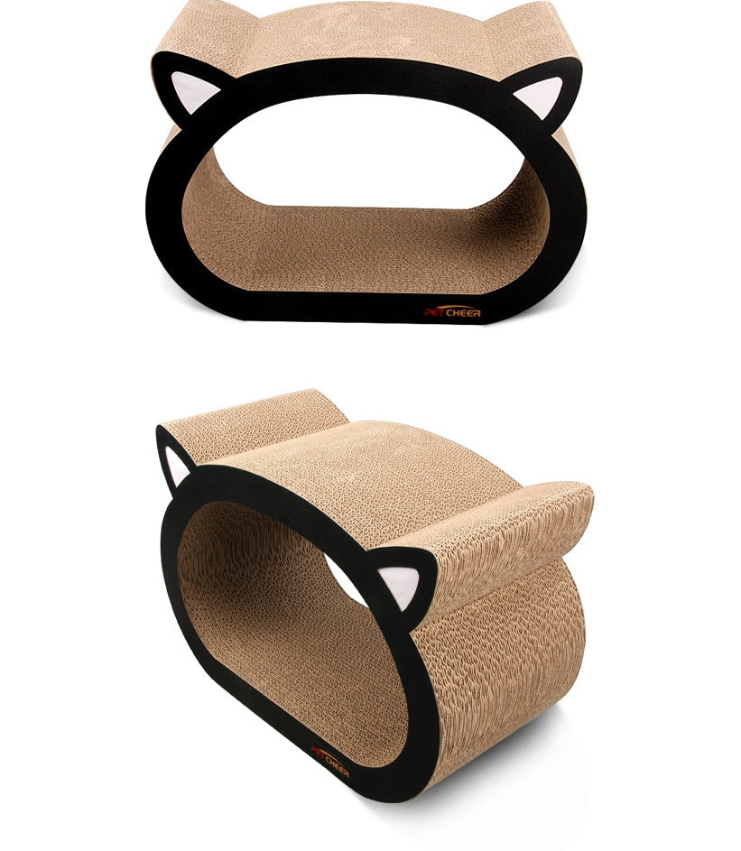 Cat Head-Shaped Scratch Board