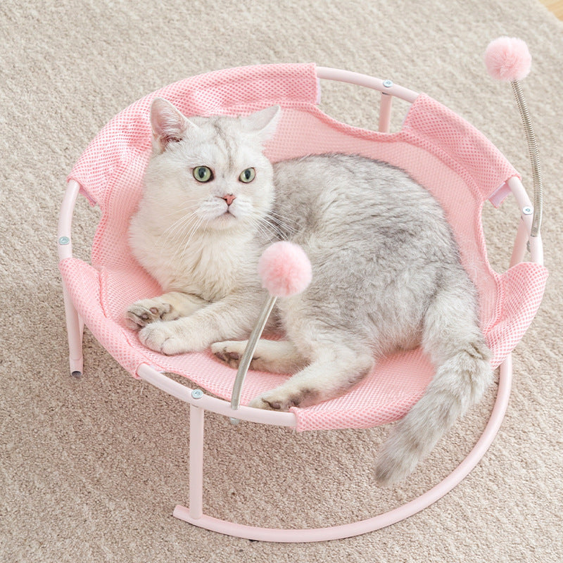 Cat Bed House with Hammock Mattress