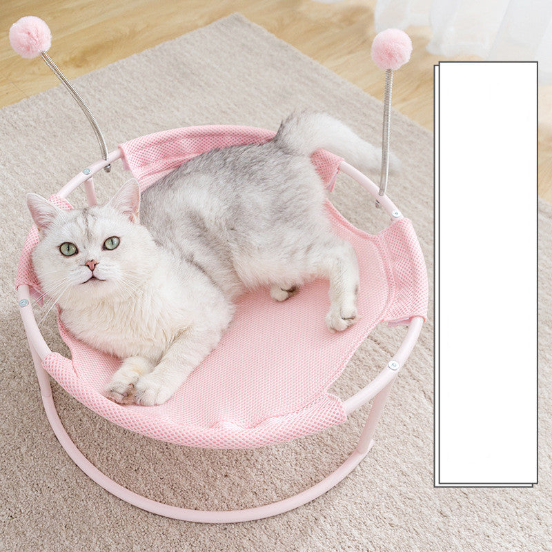 Cat Bed House with Hammock Mattress