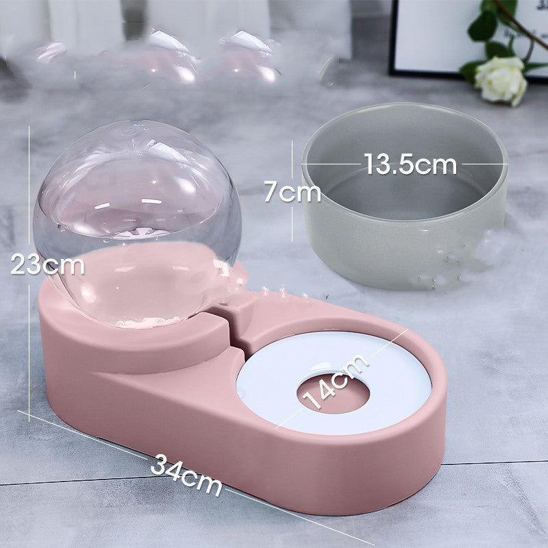 Bubble Ball Pet Feeder & Water Bowl