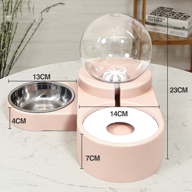 Bubble Ball Pet Feeder & Water Bowl