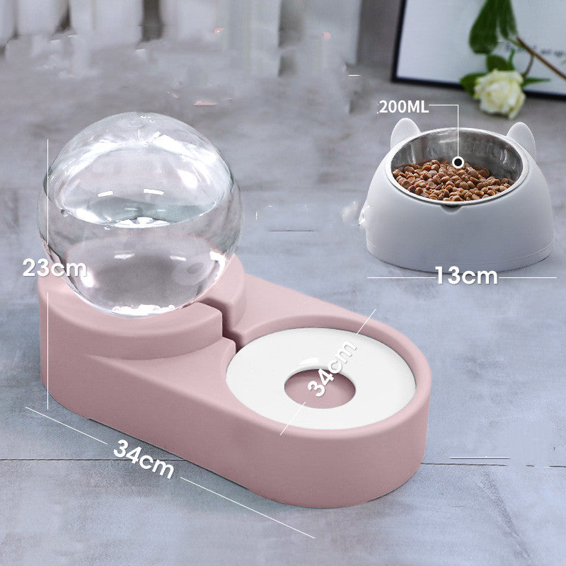 Bubble Ball Pet Feeder & Water Bowl