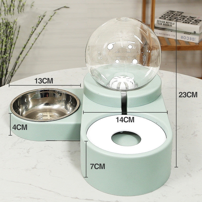 Bubble Ball Pet Feeder & Water Bowl