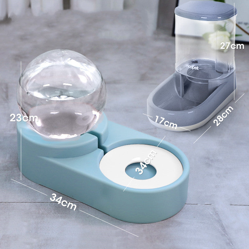 Bubble Ball Pet Feeder & Water Bowl