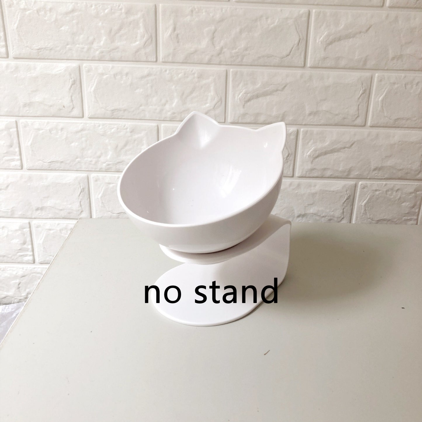 Inclined Transparent Cat Ear Pet Food Bowl