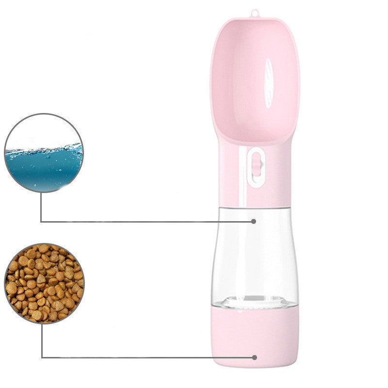 Leak-Proof Portable Dog Water & Food Bottle