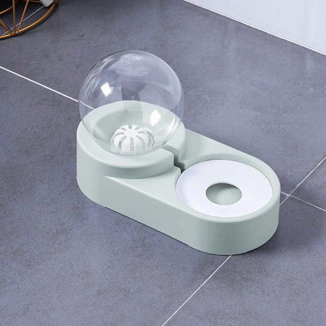 Bubble Ball Pet Feeder & Water Bowl