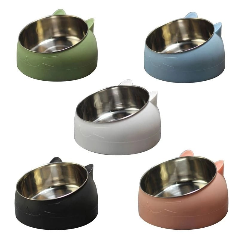 Oblique Mouth Cat Bowl