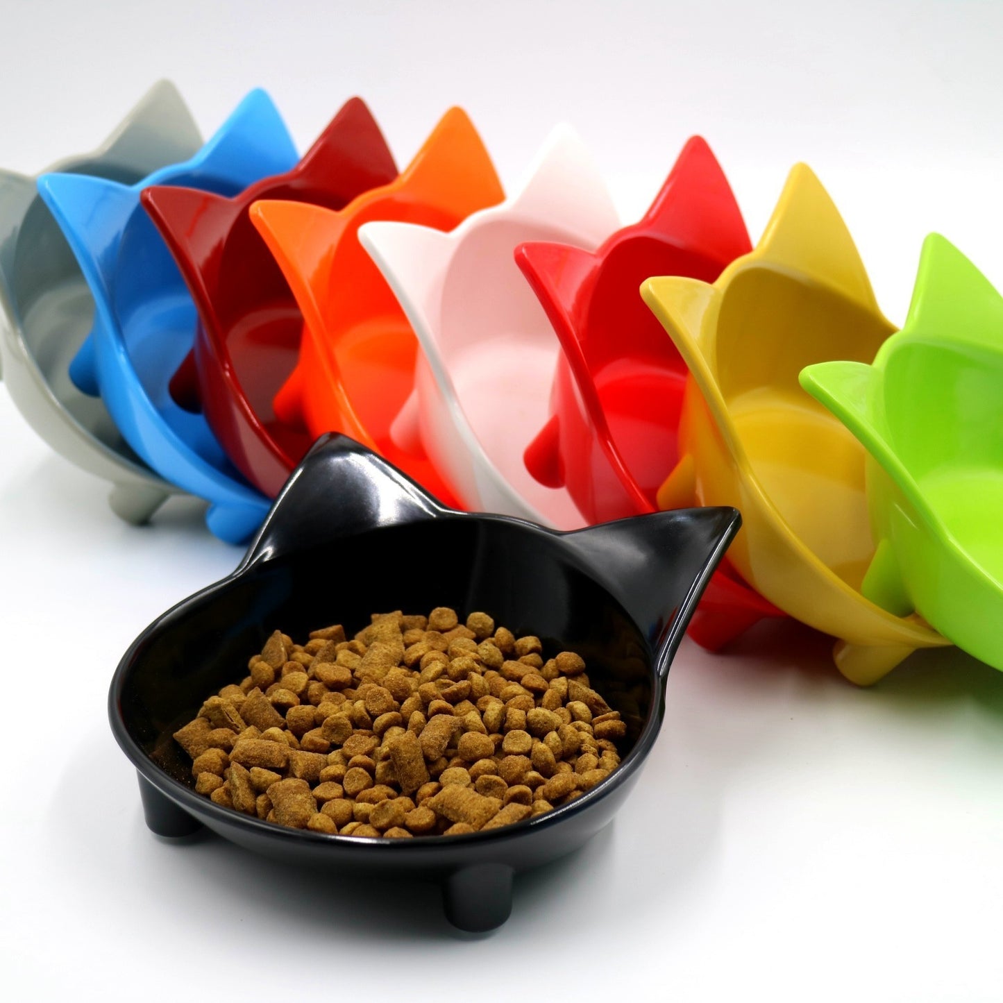 Non-Slip Colored Melamine Cat Bowl