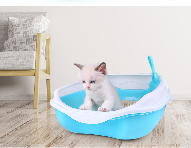 Semi enclosed Splash-Proof Cat Toilet