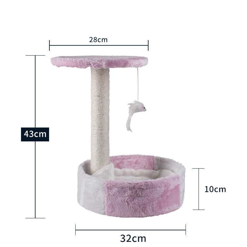 Cat Climbing Tree with Litter Area
