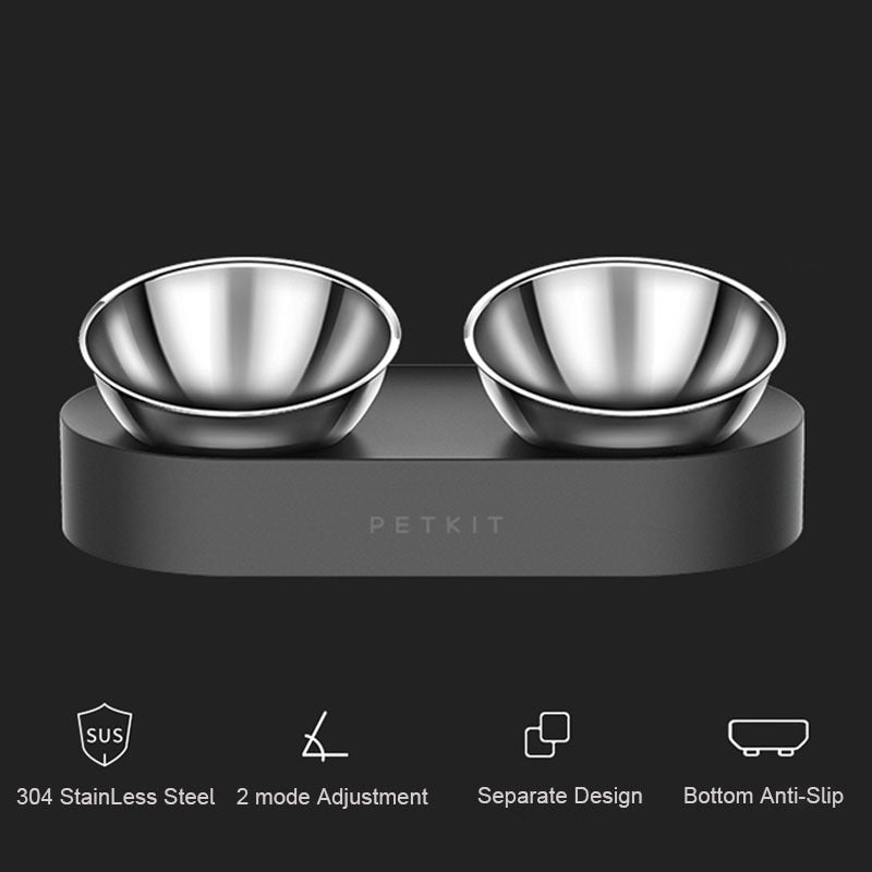Adjustable Anti-Slip Double Pet Bowls