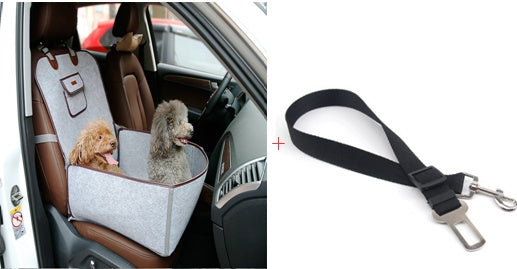 Retro Dual-Purpose Pet Car Mat & Front Seat Cushion