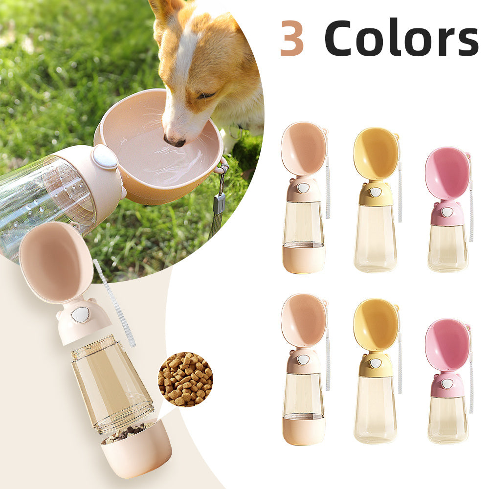 Portable Dog Food & Water Bottle