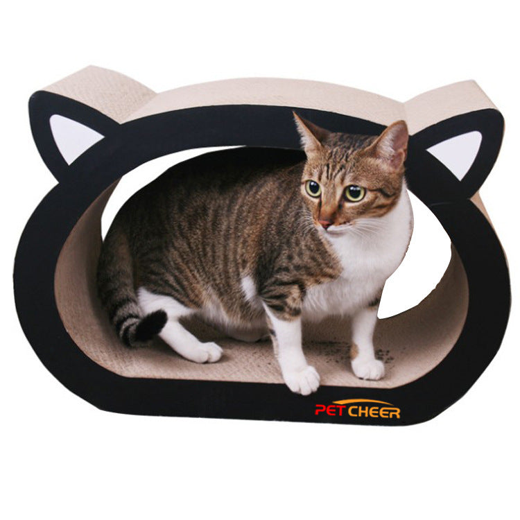 Cat Head-Shaped Scratch Board