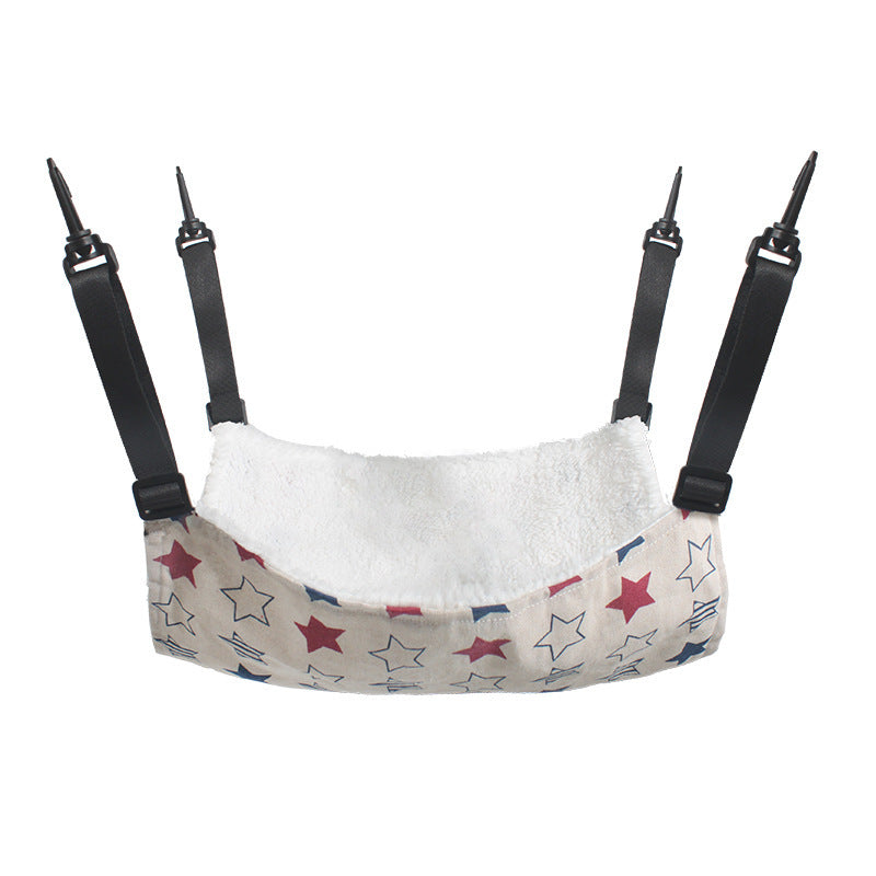 Lamb Fleece Cat Cage Hammock Bed