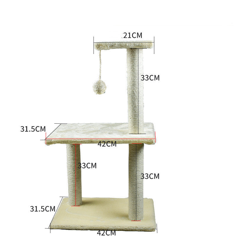 Cat Climbing Tree with Litter Area