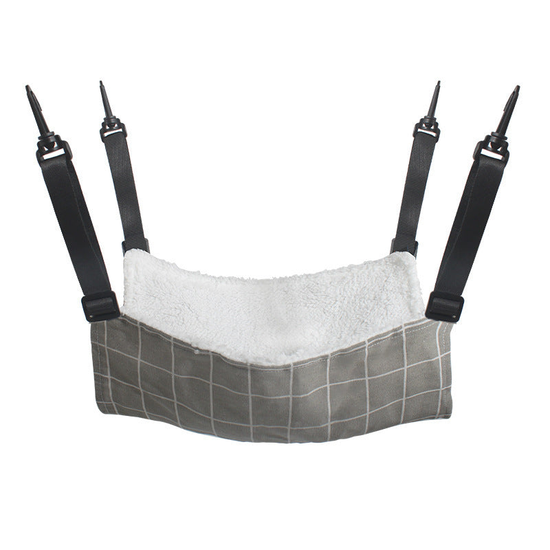 Lamb Fleece Cat Cage Hammock Bed