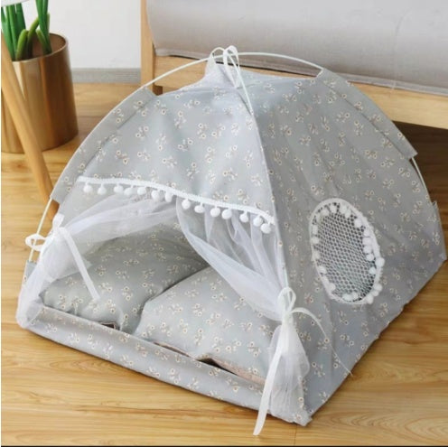 Semi-Enclosed Pet Bed