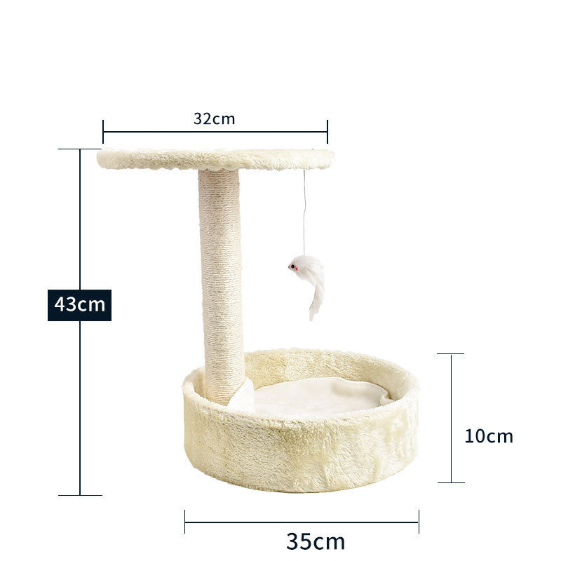 Cat Climbing Tree with Litter Area