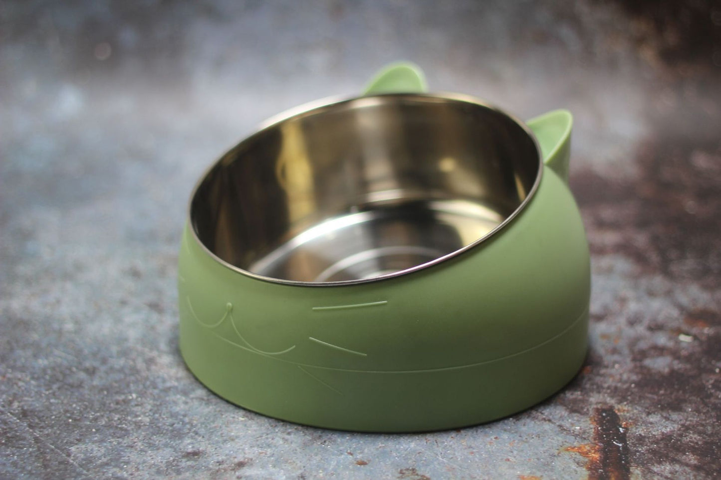 Oblique Mouth Cat Bowl