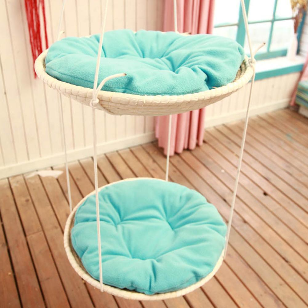 Straw Cat Hammock Climbing Frame Nest