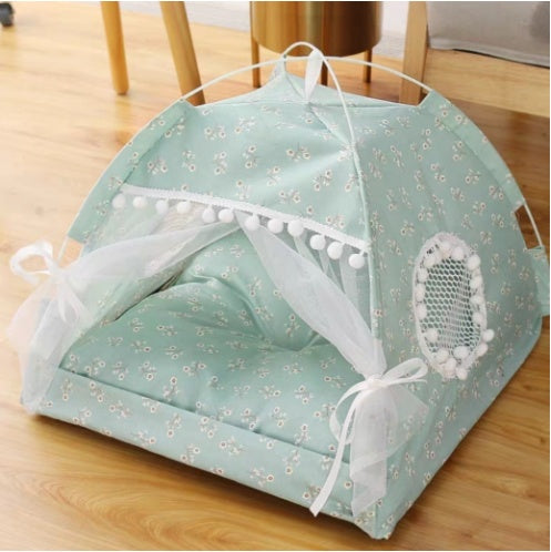 Semi-Enclosed Pet Bed