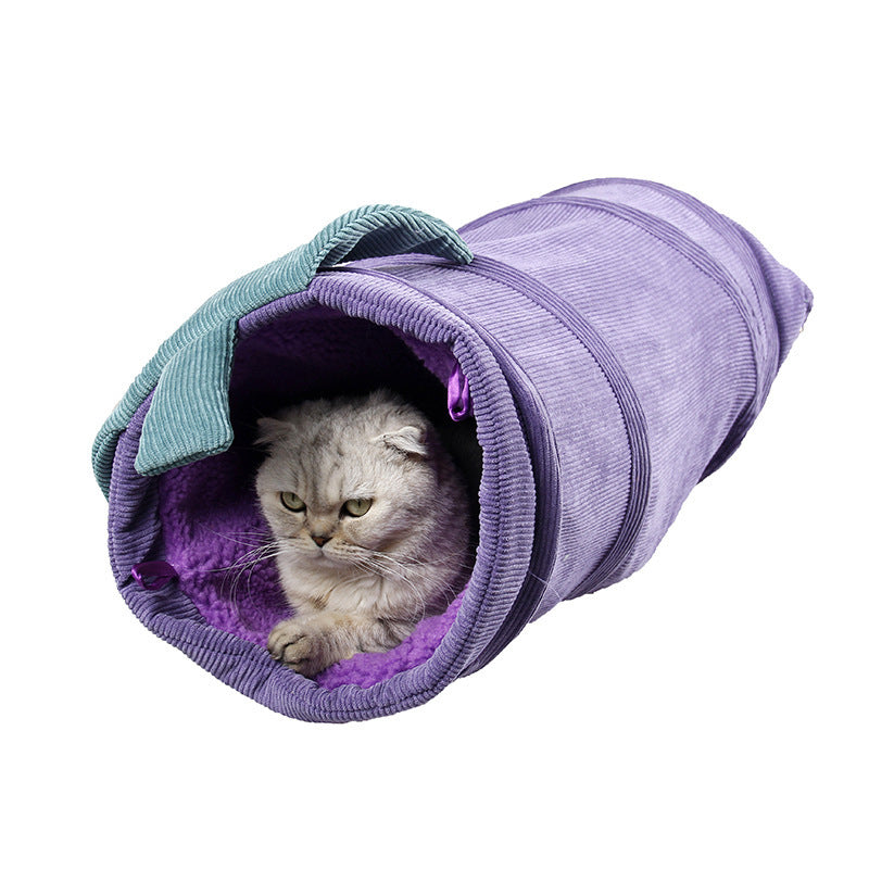 Fruit-Themed Pet Tunnel Toy