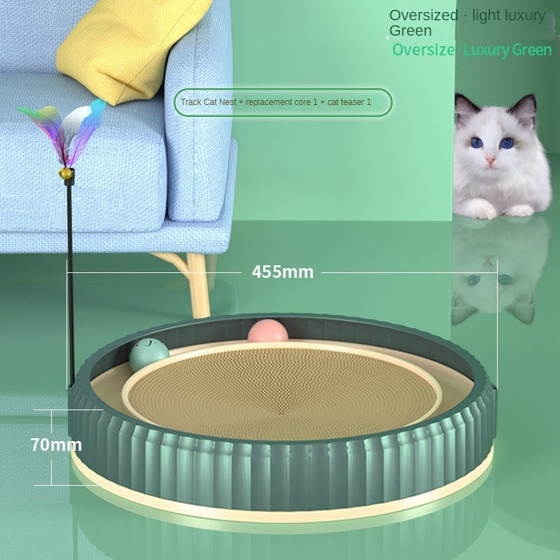 Round Cat Scratching Board