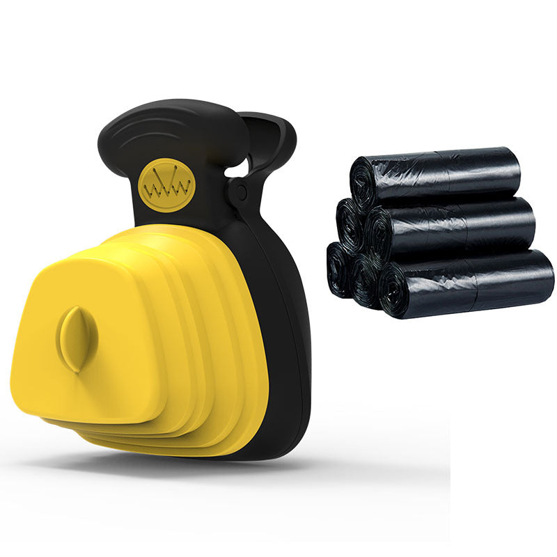 Dog Poop Bag Dispenser with Foldable Scoop
