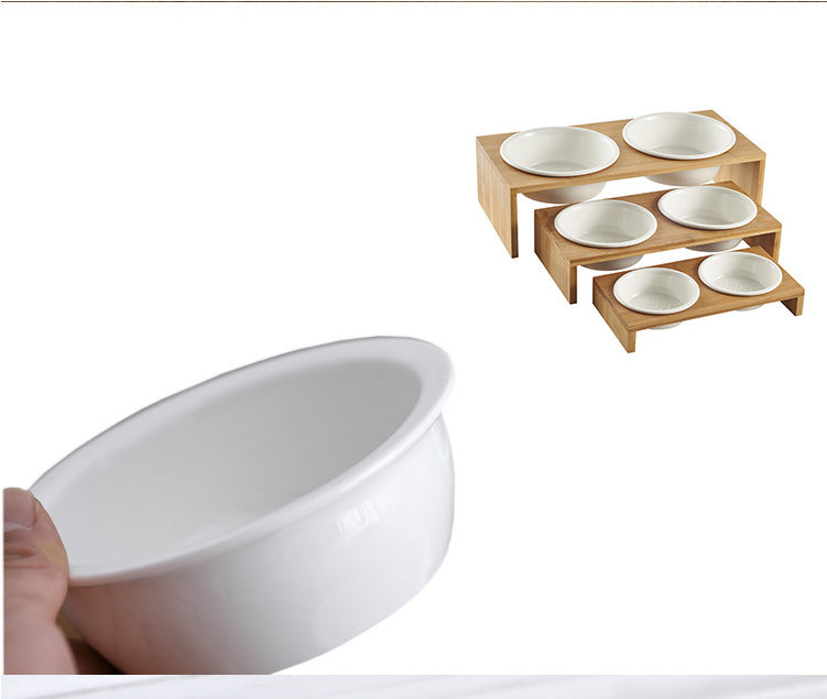 Ceramic Double Pet Bowl