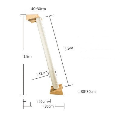 Solid Wood Large Cat Tree