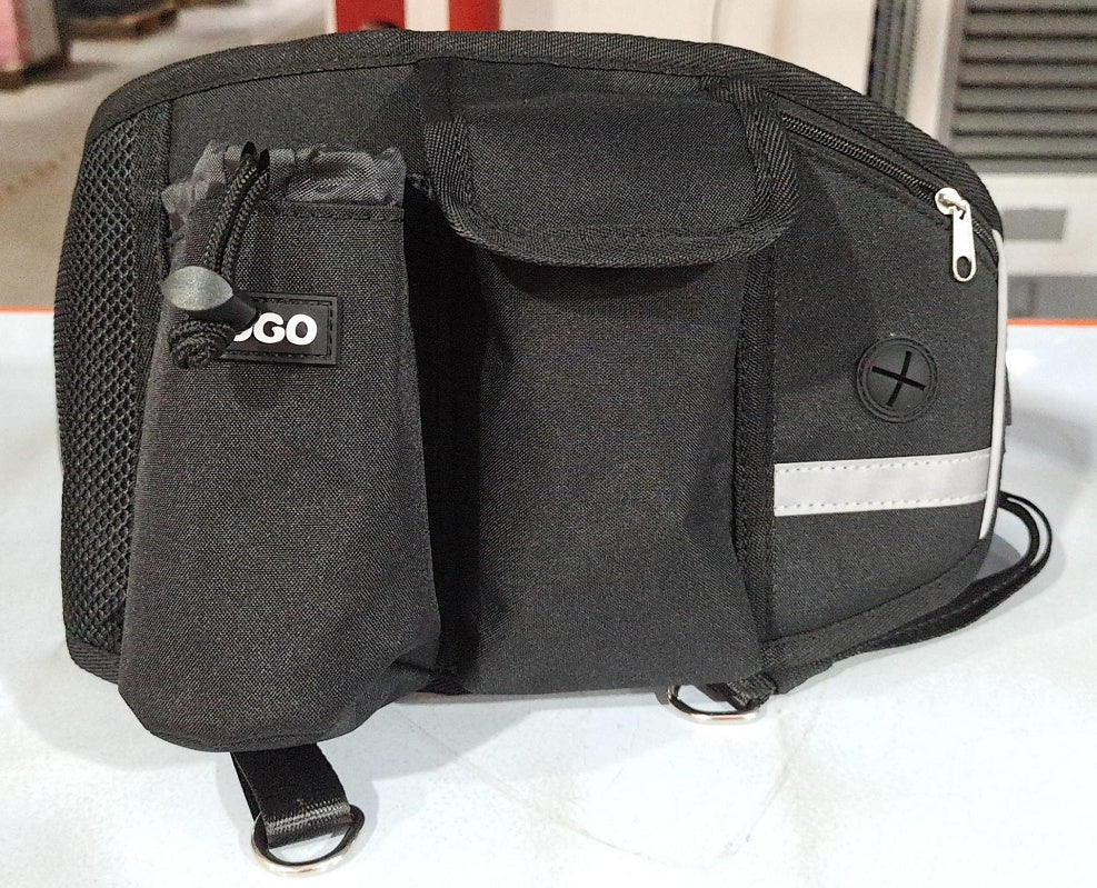 Hands-Free Dog Leash Waist Bag – Outdoor Training with Food & Water Storage