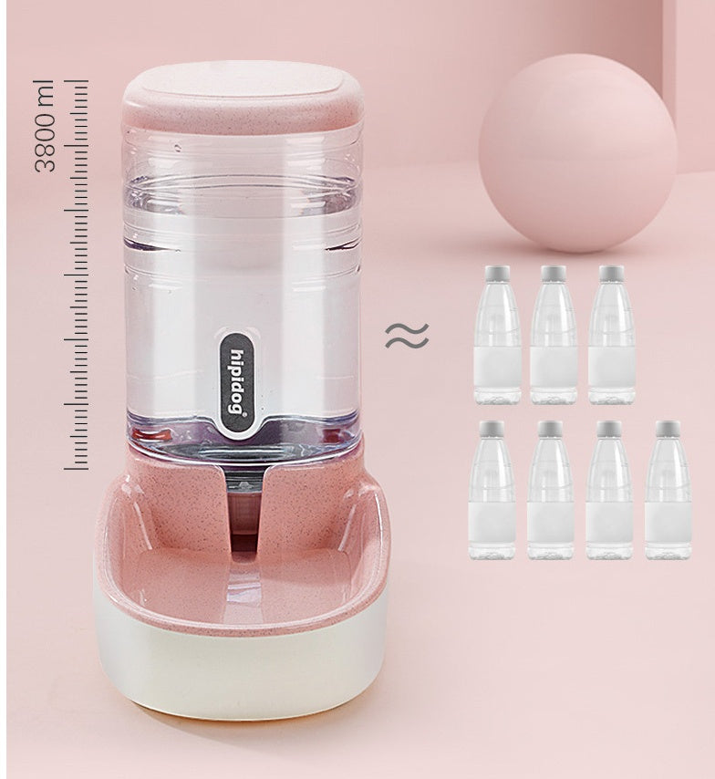 Automatic Pet Feeder with Microphone & Drinking Fountain