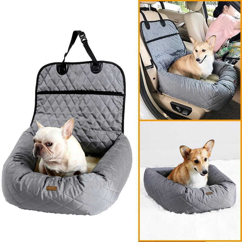 Folding Dog Carrier & Car Seat Pad
