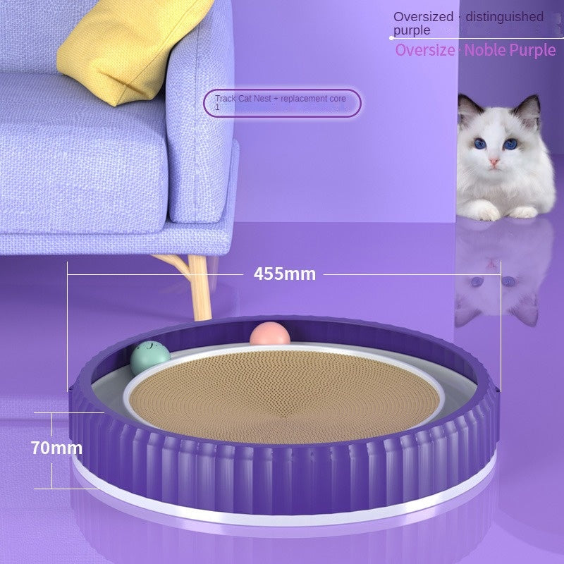 Round Cat Scratching Board