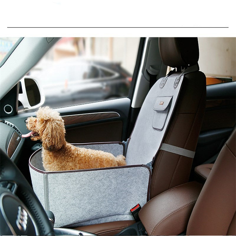 Retro Dual-Purpose Pet Car Mat & Front Seat Cushion