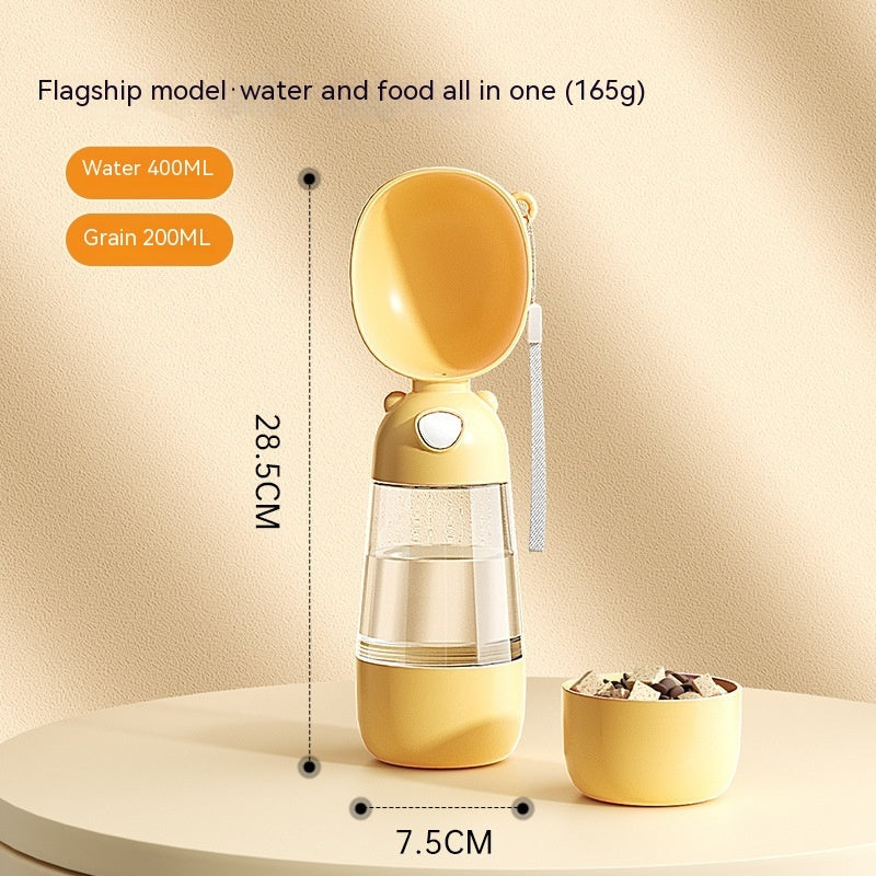 Portable Dog Food & Water Bottle