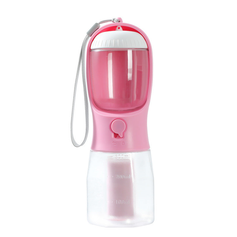 3-in-1 Portable Dog Water & Food Cup with Waste Bag