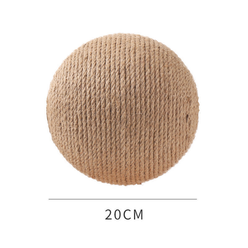 Vertical Sisal Cat Toy with Catching Ball
